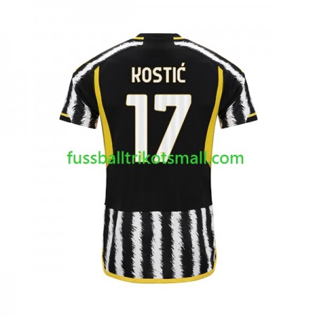 Fußballtrikots Juventus Filip Kostic 17 2023-2024 Kurzarm Heimtrikotsatz kaufen